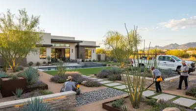 Phoenix, AZ landscaping services for desert yard design and maintenance