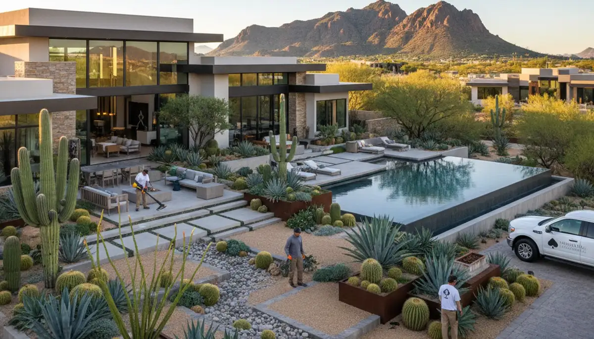 Phoenix AZ landscaping service for residential and commercial outdoor maintenance