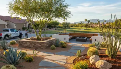 Phoenix, AZ landscaping service for desert yard design and maintenance