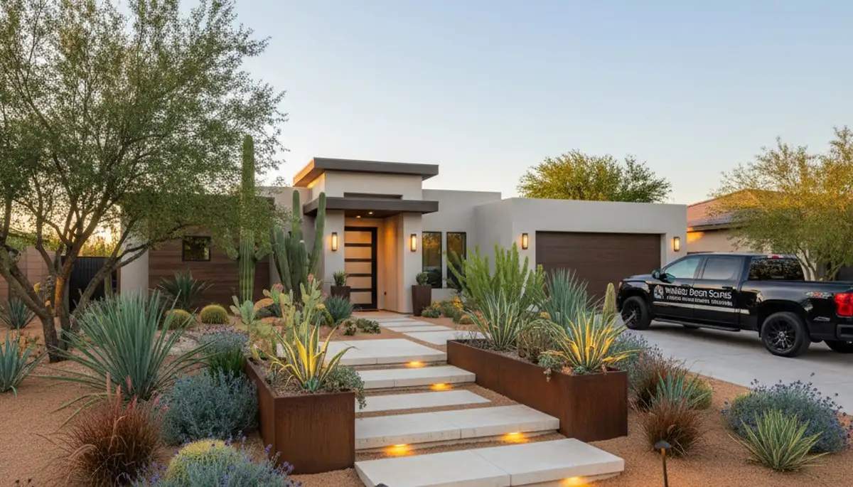 Landscaping service in Phoenix, AZ for desert-friendly yard design and maintenance
