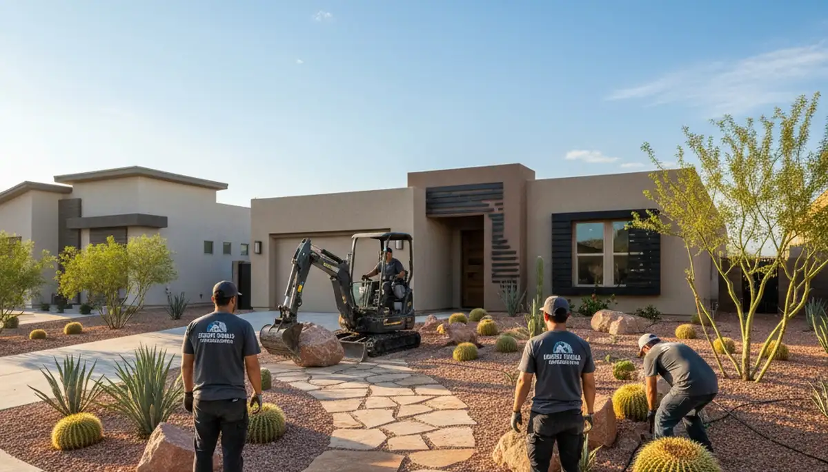 Phoenix, AZ landscaping services for residential yards and desert-friendly outdoor spaces